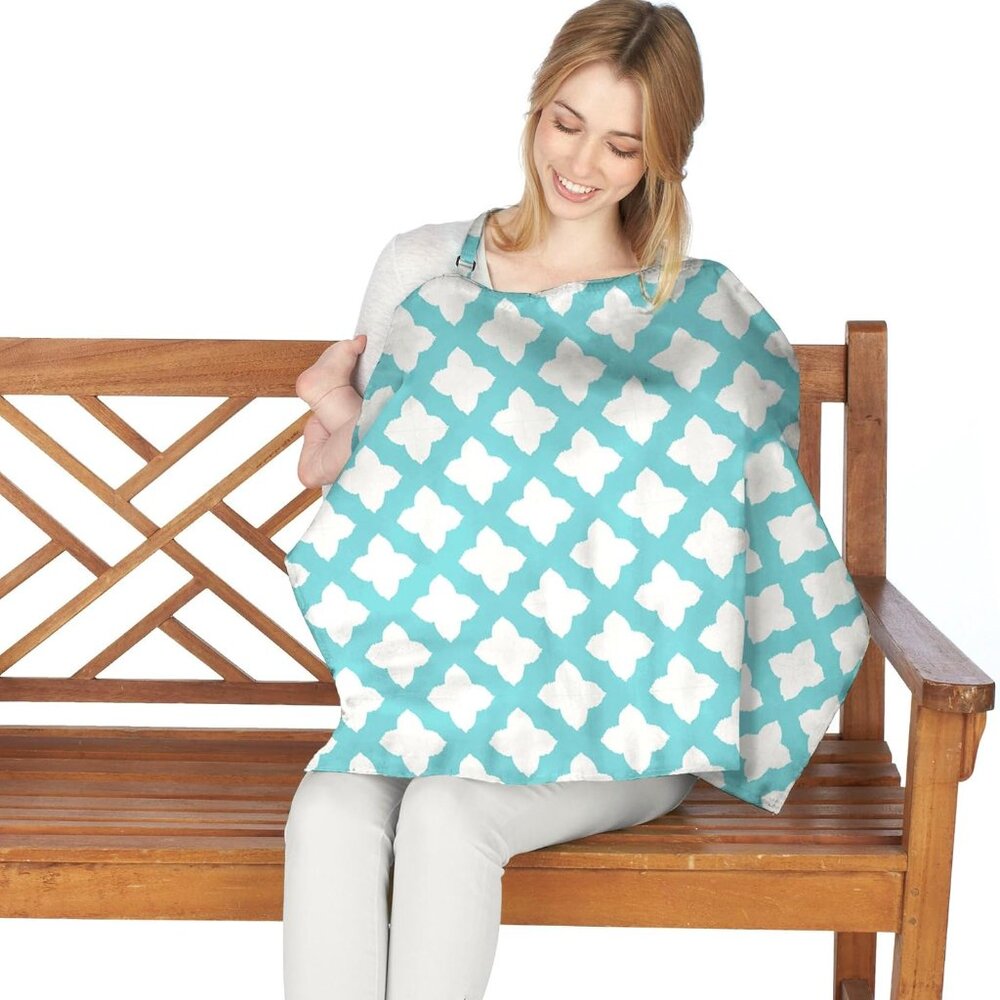 Breastfeeding Cover‎ Breathable Nursing Poncho Lightweight Shawl Full Coverage